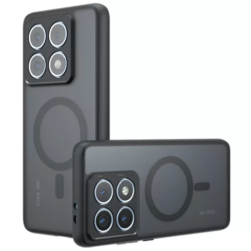 Techsuit - PureFrost MagSafe Ütésálló tok - Xiaomi 14T Pro - Matt fekete