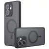 Techsuit - PureFrost MagSafe Ütésálló tok - Oppo Reno13 F 4G / Reno13 F 5G / Reno13 FS 5G - Matt fekete