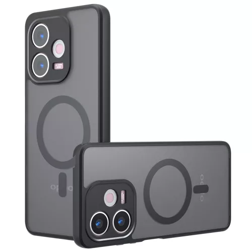 Techsuit - PureFrost MagSafe Ütésálló tok - Oppo A5 Pro 4G / A5 Pro 5G - Matt fekete