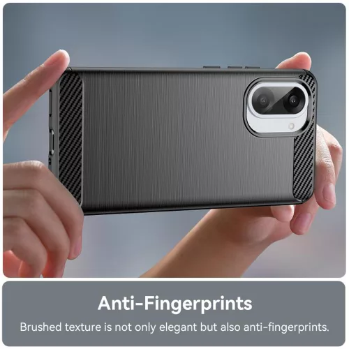 Techsuit - Carbon szilikon tok - OnePlus Nord CE5 - Fekete