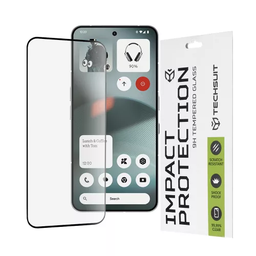 Techsuit - 111D Full Cover / Full Glue Glass - Nothing Phone (3) - Black