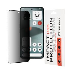   Techsuit - 111D Privacy betekintésgátló üvegfólia - Nothing Phone (3) - Fekete
