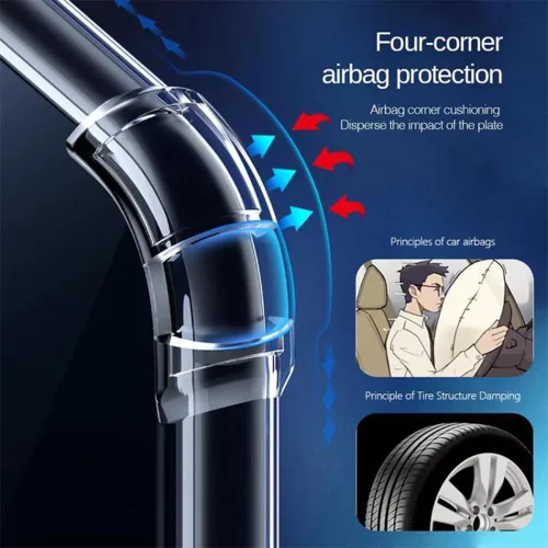 Techsuit - Shockproof Átlátszó Ütésálló Szilikon tok - Samsung Galaxy S25 FE - Átlátszó