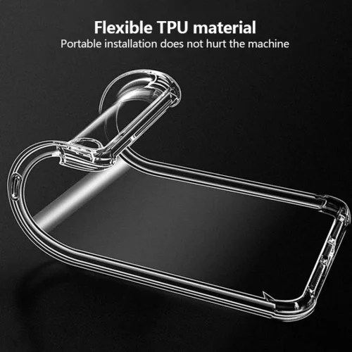 Techsuit - Shockproof Átlátszó Ütésálló Szilikon tok - Samsung Galaxy S25 FE - Átlátszó