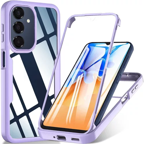 Techsuit - ColorVerse 360 tok kijelzővédővel -  Samsung Galaxy A16 4G / A16 5G / A17 5G / A17 4G / M17 / F17 - Lila