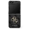 Guess - Bőr 4G Fém Logó (GUHCZF74GMGGR) - Samsung Galaxy Z Flip7 - Fekete