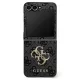 Guess - Bőr 4G Fém Logó (GUHCZF74GMGGR) - Samsung Galaxy Z Flip7 - Fekete