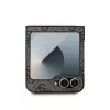 Guess - Bőr 4G Fém Logó (GUHCZF74GMGGR) - Samsung Galaxy Z Flip7 - Fekete