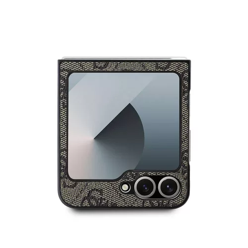 Guess - Bőr 4G Fém Logó (GUHCZF74GMGGR) - Samsung Galaxy Z Flip7 - Fekete