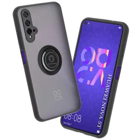 Techsuit - Glinth - Huawei nova 5T / Honor 20 - Fekete