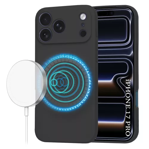 Techsuit - SoftFlex MagSafe tok - iPhone 17 Pro - Fekete