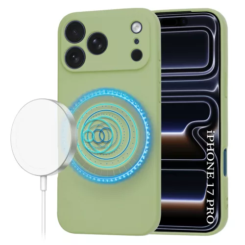 Techsuit - SoftFlex MagSafe tok - iPhone 17 Pro - Matcha zöld