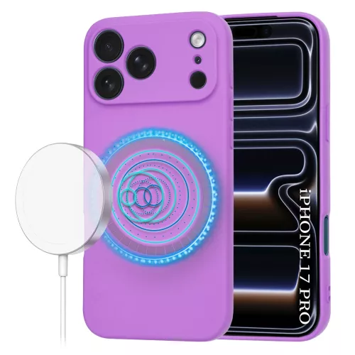 Techsuit - SoftFlex MagSafe tok - iPhone 17 Pro - Lila