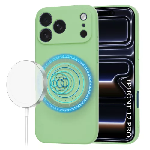 Techsuit - SoftFlex MagSafe tok - iPhone 17 Pro - Mentazöld