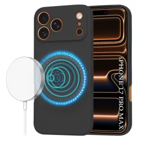 Techsuit - SoftFlex MagSafe tok - iPhone 17 Pro Max - Fekete