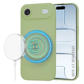   Techsuit - SoftFlex MagSafe tok - iPhone 17 Air - Matcha zöld