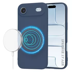   Techsuit - SoftFlex MagSafe tok - iPhone 17 Air - Sötétkék
