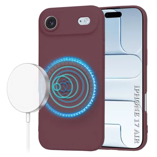 Techsuit - SoftFlex MagSafe tok - iPhone 17 Air - Bordó