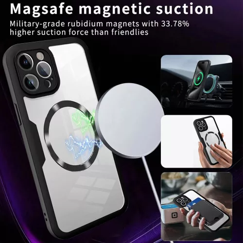 Techsuit - ColorVerse 360 MagSafe tok kijelzővédővel - iPhone 17 Air - Kék