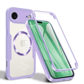   Techsuit - ColorVerse 360 MagSafe tok kijelzővédővel - iPhone 17 Air - Lila
