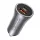 Techsuit - Premium Car Charger RescueVolt (C3) - with Metal Window Breaker, Fast Charge, USB QC18W, USB-C PD30W, 5V/3A - Grey