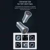 Techsuit - Premium Car Charger RescueVolt (C3) - with Metal Window Breaker, Fast Charge, USB QC18W, USB-C PD30W, 5V/3A - Grey