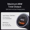 Techsuit - Premium Car Charger RescueVolt (C3) - with Metal Window Breaker, Fast Charge, USB QC18W, USB-C PD30W, 5V/3A - Grey