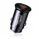 Techsuit - Premium Car Charger MiniFuseX (C4) - Fast Charge, Mini Design, 2in1 USB QC 4.0, Type-C PD20W, ABS - Black