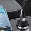 Techsuit - Premium Car Charger MiniFuseX (C4) - Fast Charge, Mini Design, 2in1 USB QC 4.0, Type-C PD20W, ABS - Black