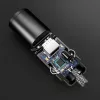 Techsuit - Premium Car Charger NanoVolt (C5) - Mini Design, Fast Charge, Type-C PD30W, Pull Ring, Aluminium Alloy - Black