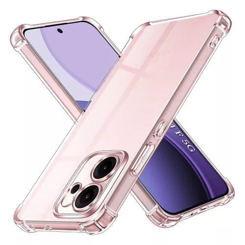 Techsuit - Shockproof Átlátszó Ütésálló Szilikon tok - Oppo Reno14 F / Reno14 FS 5G - Átlátszó