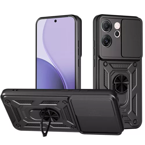 Techsuit - CamShield ütésálló tok - Oppo Reno14 F / Reno14 FS 5G - Fekete