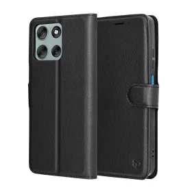 Techsuit - Leather Folio - Motorola Moto G56 - Black