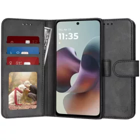   Techsuit - Diary Book kinyitható tok - Motorola Moto G56 - Fekete