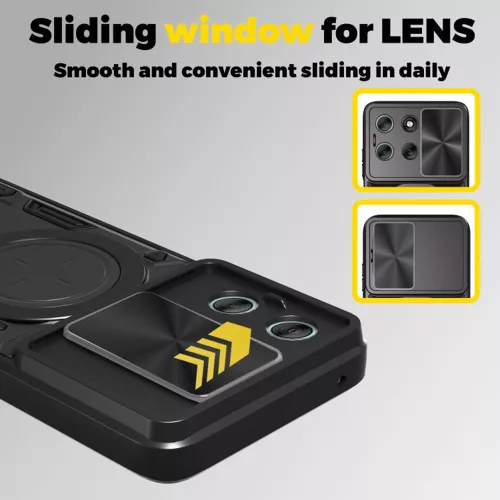 Techsuit - CamGuard Pro tok - Motorola Moto G56 - Fekete