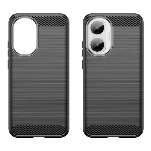 Techsuit - Carbon szilikon tok - Xiaomi Poco F7 - Fekete
