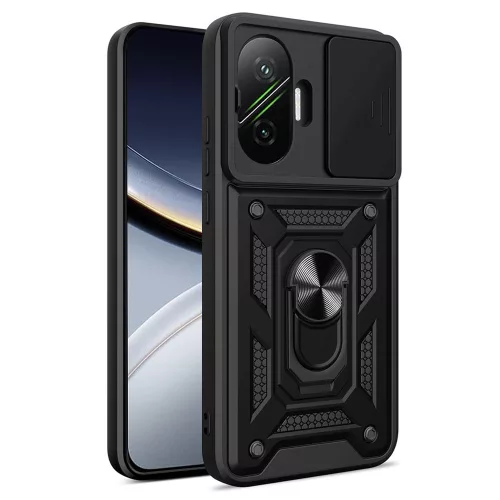 Techsuit - CamShield ütésálló tok - Xiaomi Poco F7 - Fekete