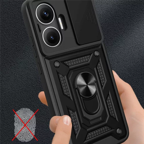 Techsuit - CamShield ütésálló tok - Xiaomi Poco F7 - Fekete