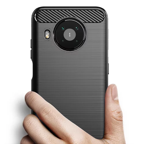 Techsuit - Carbon szilikon tok - Nokia X10 / X20 - Fekete