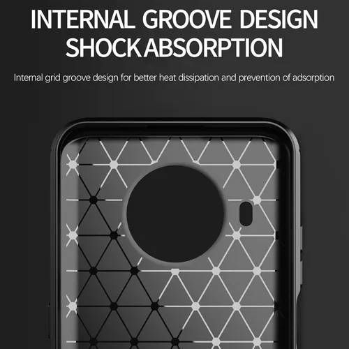 Techsuit - Carbon szilikon tok - Nokia X10 / X20 - Fekete