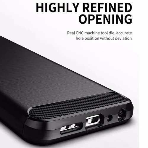 Techsuit - Carbon szilikon tok - Nokia X10 / X20 - Fekete