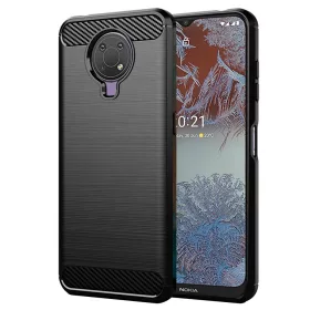 Techsuit - Carbon szilikon tok - Nokia G10 / G20 - Fekete