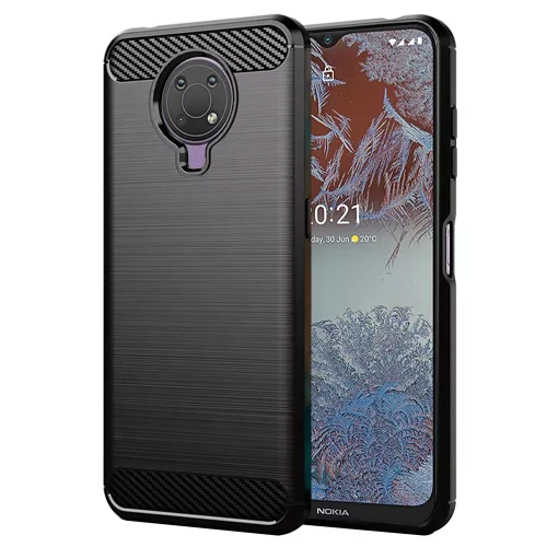 Techsuit - Carbon szilikon tok - Nokia G10 / G20 - Fekete