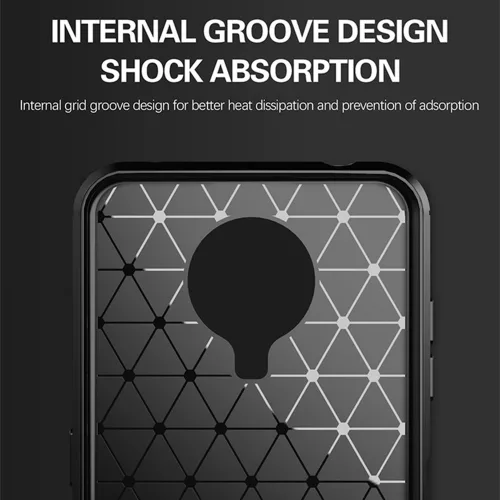 Techsuit - Carbon szilikon tok - Nokia G10 / G20 - Fekete