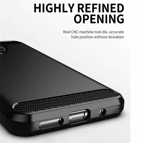 Techsuit - Carbon szilikon tok - Nokia G10 / G20 - Fekete