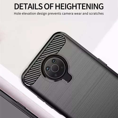 Techsuit - Carbon szilikon tok - Nokia G10 / G20 - Fekete