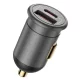 Blueo - Car Charger - USB, Type-C, 35W, with Built-in Protections, for 12V to 24V DC Socket, Matte Finish - Grey