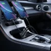 Blueo - Car Charger - USB, Type-C, 35W, with Built-in Protections, for 12V to 24V DC Socket, Matte Finish - Grey