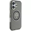 Guess - IML Fém Hegy Logó MagSafe (GUHMP16SHFGTMSLSK) - iPhone 16 - Fekete