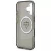 Guess - IML Fém Hegy Logó MagSafe (GUHMP16SHFGTMSLSK) - iPhone 16 - Fekete